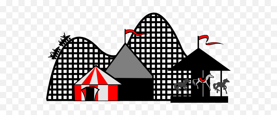 Roller Coaster Png Transparent Images - Clip Art Cartoon Roller Coasters Png Emoji,Roller Coaster Transparent