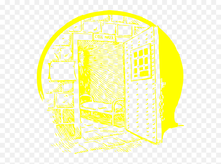 Yellow Jail Cell Clip Art At Clker - Drawing Emoji,Jail Cell Png
