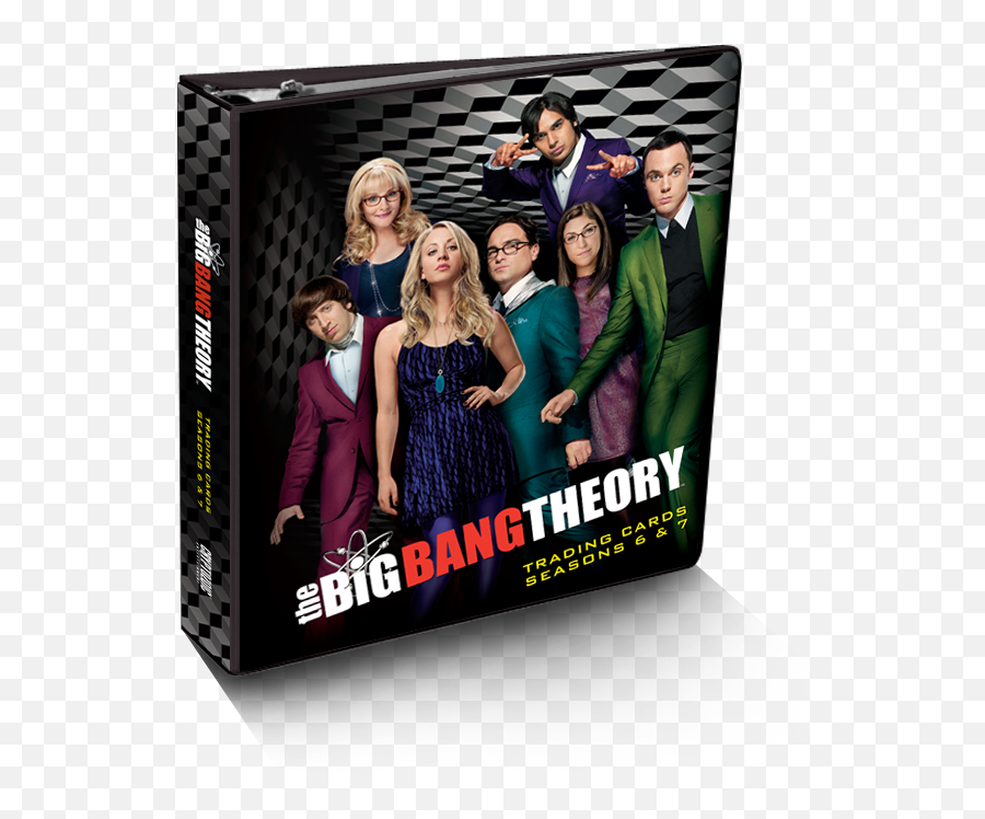 Download Hd The Big Bang Theory Trading Cards Seasons 6 U0026 7 - Big Bang Theory Season 6 Poster Emoji,Bigbang Theory Logo
