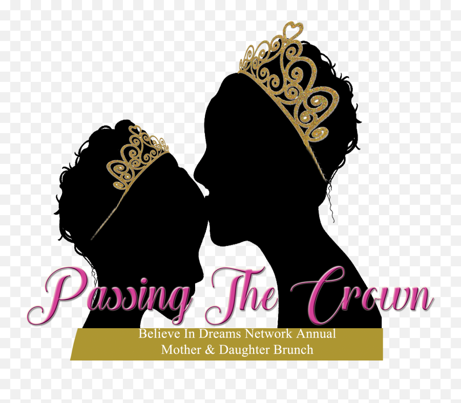 Daughter Silhouette Png - Mom And Daughter Transparent Silhouette Emoji,Crown Silhouette Png