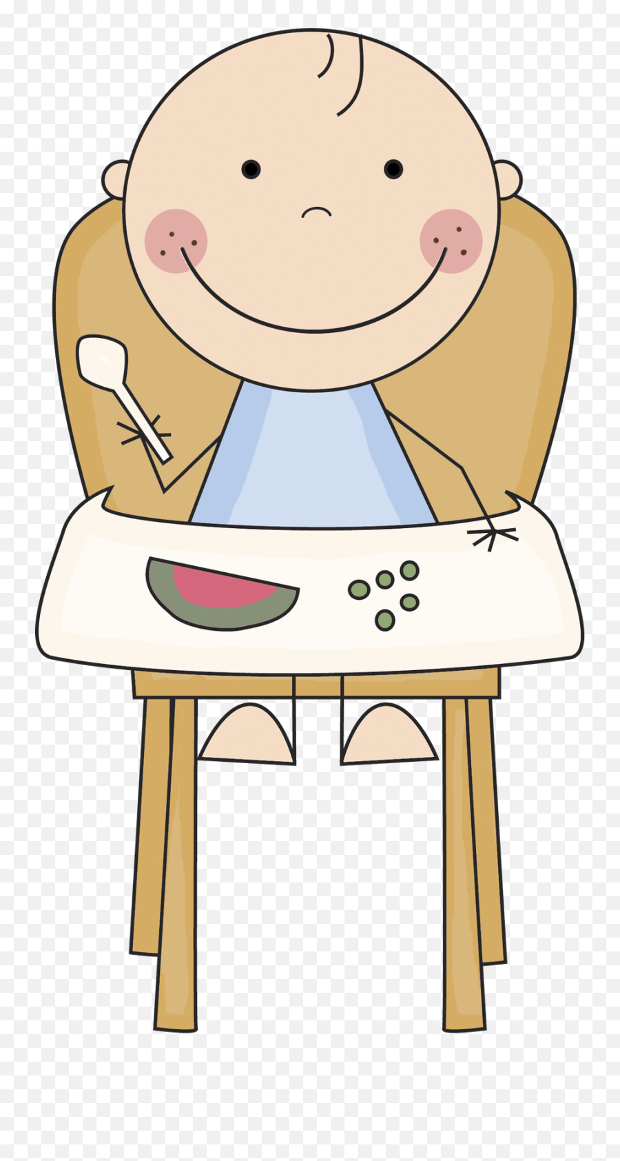 Pin By Carol Smith On Stick People - High Chair Clip Art Clipart Baby In High Chair Emoji,High Fives Clipart