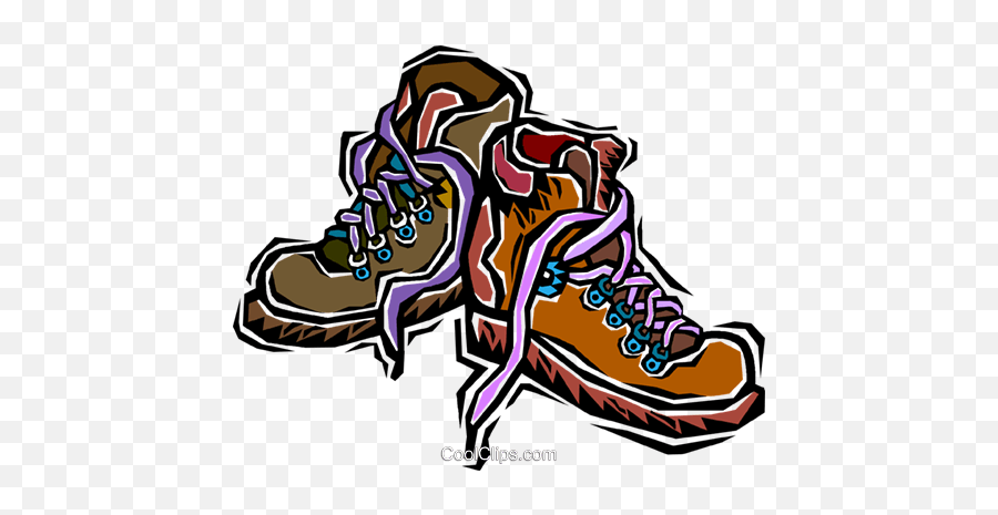 Hiking Boots Royalty Free Vector Clip - Vector Hiking Boots Clipart Emoji,Illustrator Clipart