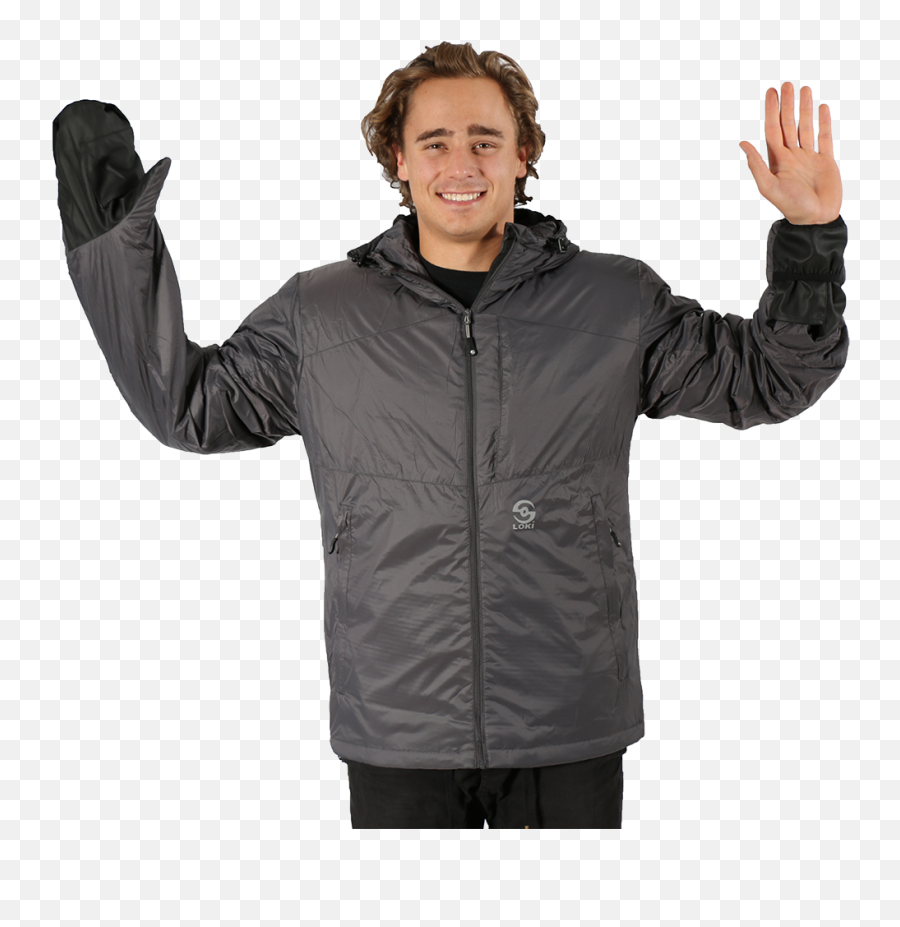 Mens Canyon Puffy Jacket - Long Sleeve Emoji,Transparent Jacket