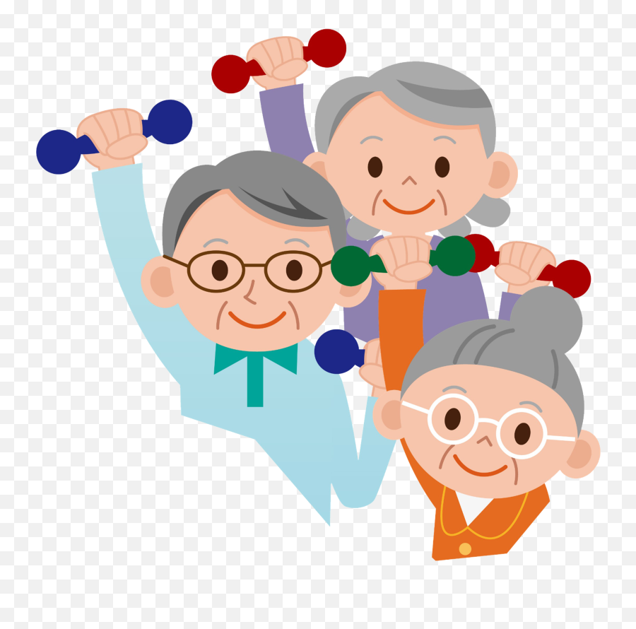 Exercising Clipart Elderly Exercising Emoji,Exercise Clipart