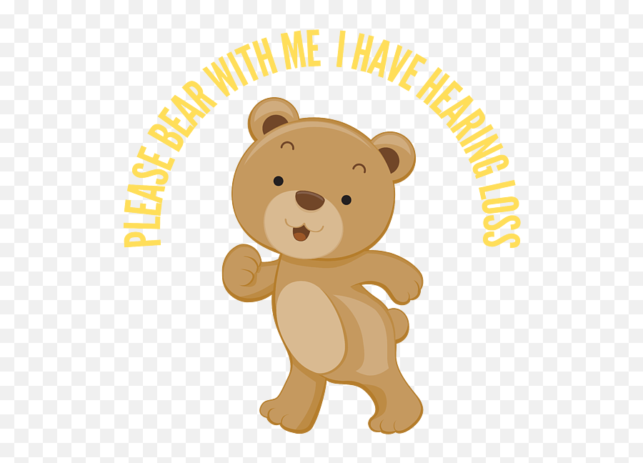 Please Bear With Me I Have Hearing Loss Portable Battery Emoji,Hearing Aid Clipart