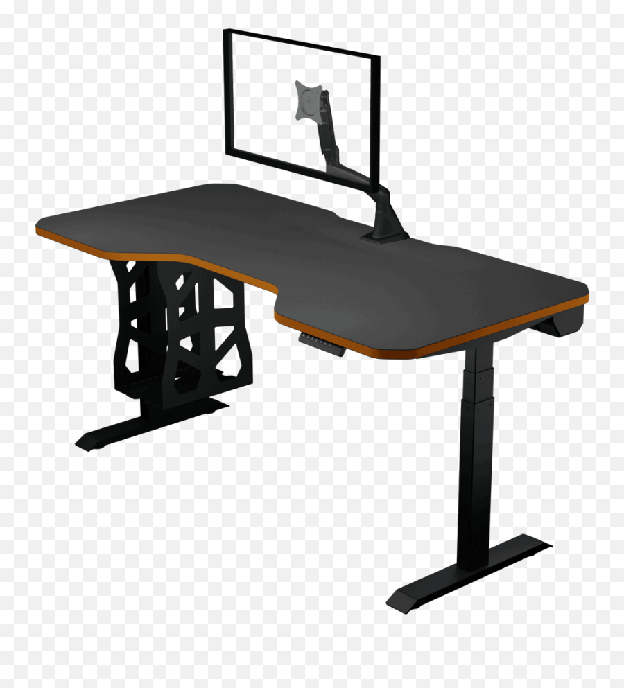 Pc Gaming Desk - The Leetdesk Heightadjustable Customizable Emoji,Pc Gaming Png