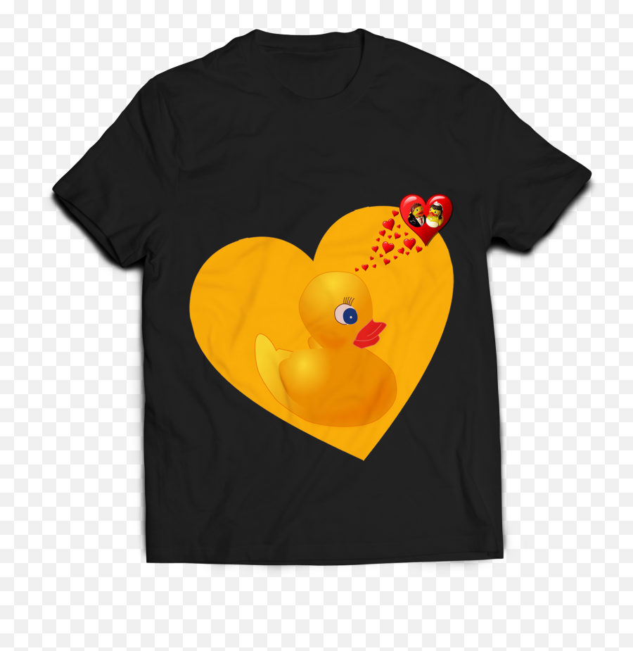Rubber Duck Heart U0026 Love Symbol Rubber Ducky Duckie Quack T - Shirt Emoji,Rubber Ducky Png