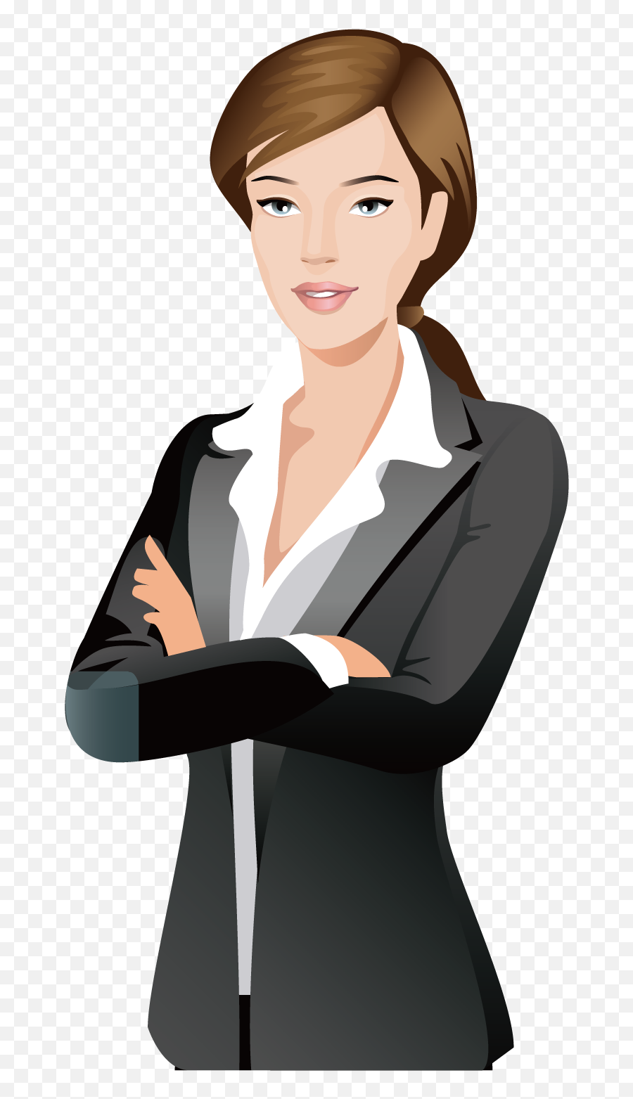 Businessperson Cartoon Silhouette - Business Woman Png Business Women Vector Png Emoji,Woman Png