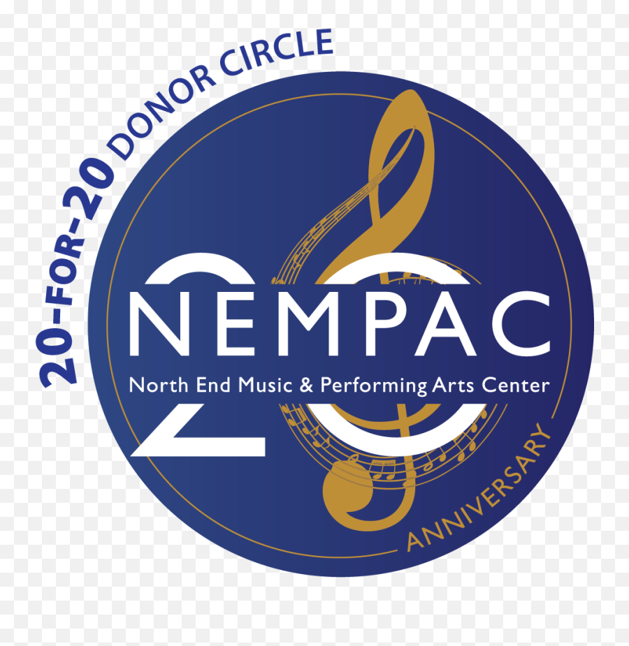 The North End Music U0026 Performing Arts Center Join Our 20 - For Emoji,20 Year Anniversary Logo