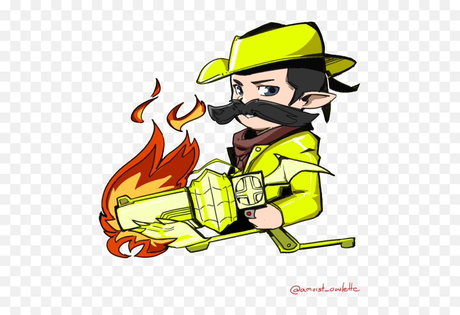 Drew A Widdle Wegend And His Flamethrower It Was A Quick Emoji,Slap Clipart