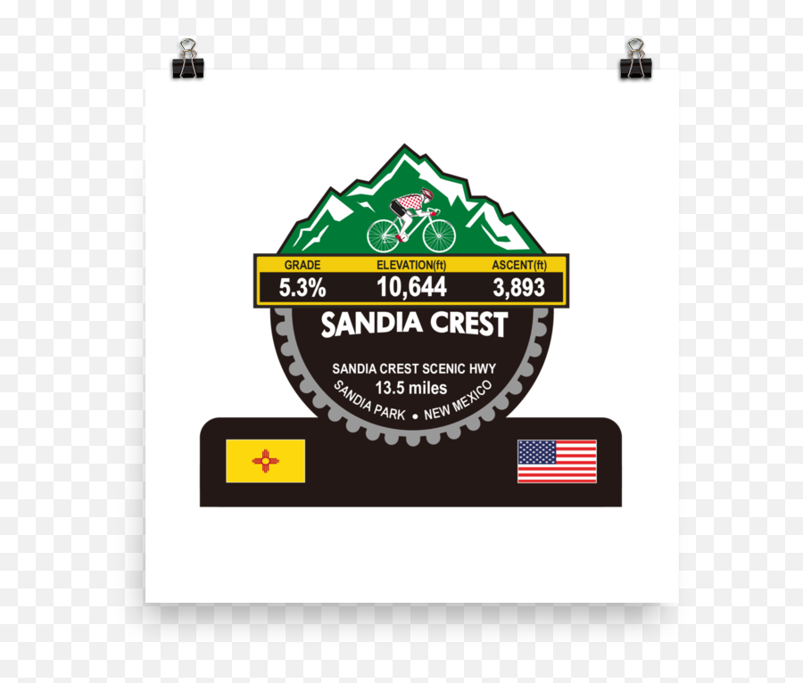 Sandia Crest - Sandia Park Nm Photo Paper Poster Emoji,Sandia Png