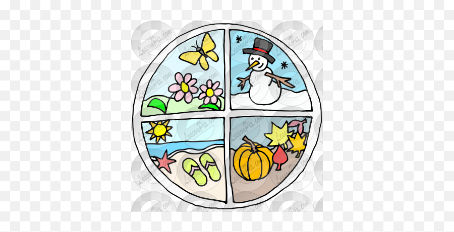 Seasons Picture For Classroom Therapy - Decorative Emoji,Seasons Clipart