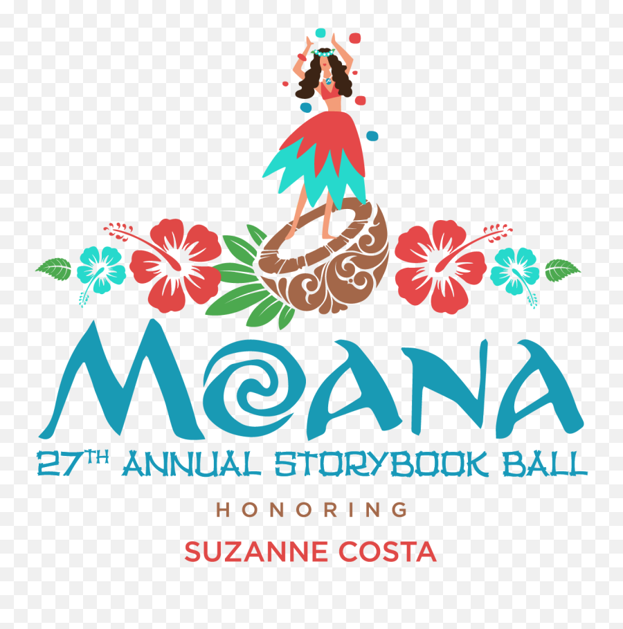 27th Annual Storybook Ball - Language Emoji,Moana Logo