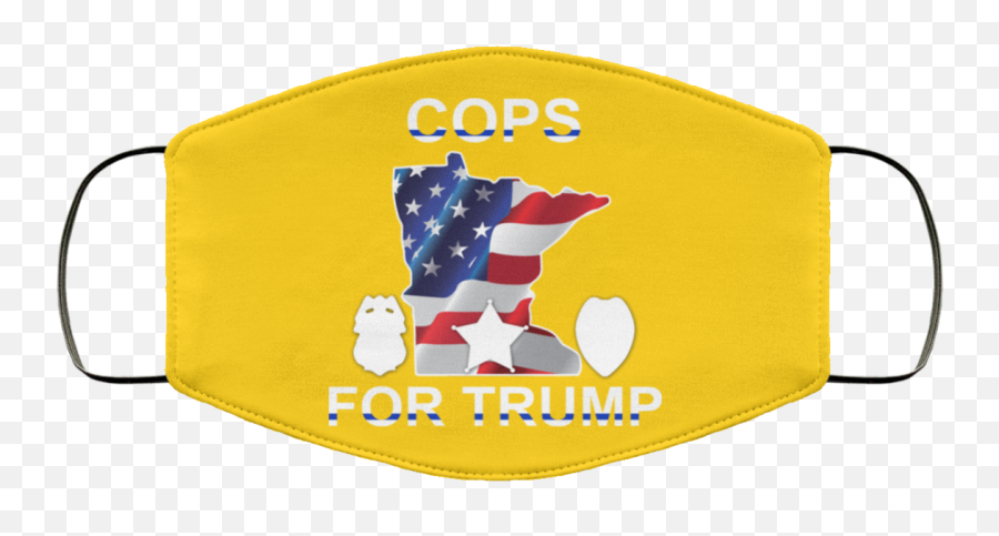 Cops For Donald Trump 2020 To President Face Mask - Cloth Face Mask Emoji,Trump Face Png