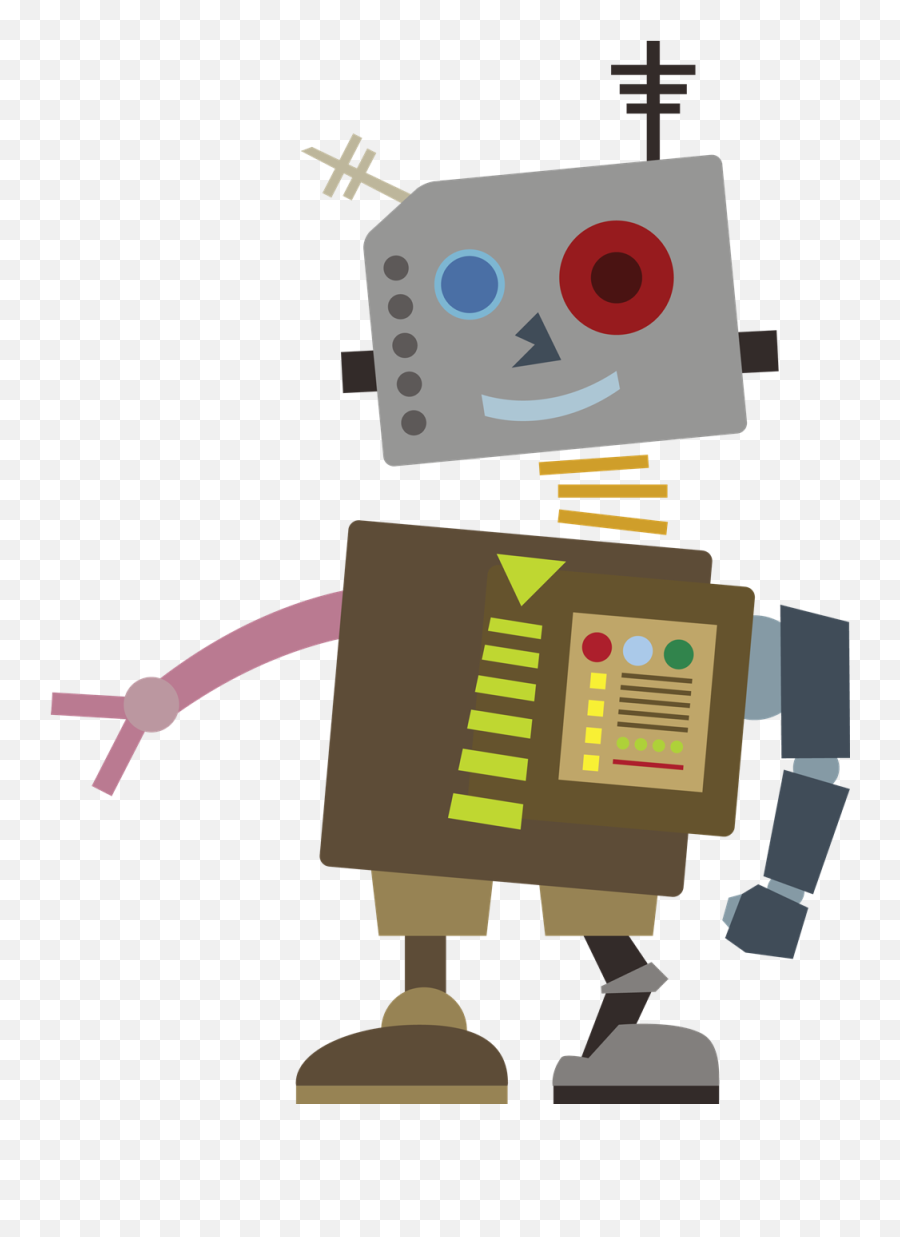 Robot Clipart Transparent Transparent - Robot Clipart Transparent Background Emoji,Robot Clipart