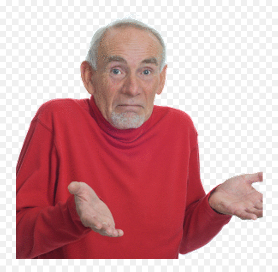 Shrugging Old Man Png Transparent Png - Ll Take Your Entire Stock Meme Emoji,Shrug Emoji Png