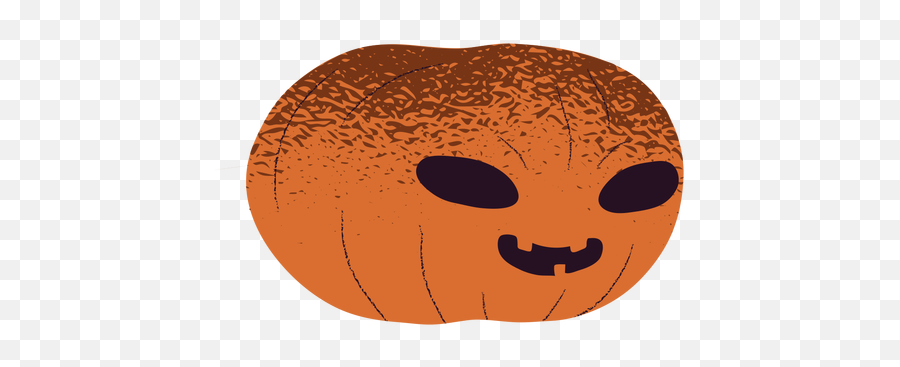 Carved Pumpkin Creepy Smile Textured - Happy Emoji,Creepy Smile Png