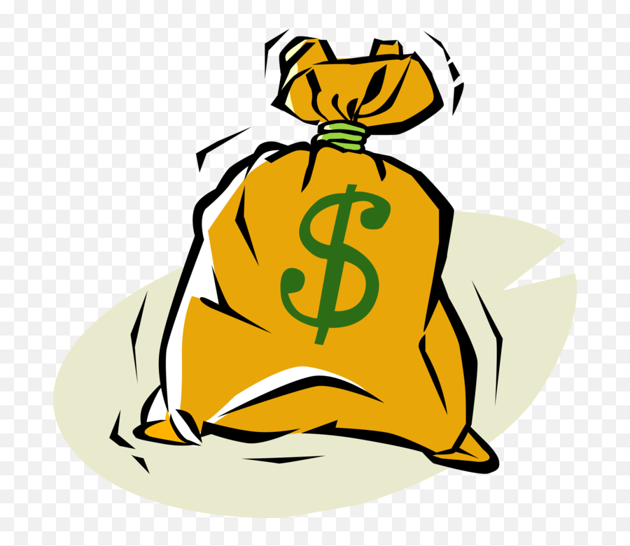 Moneybag Sack Of Money - Bag Of Money Clipart Transparent Saco De Dinheiro Clipart Emoji,Money Clipart