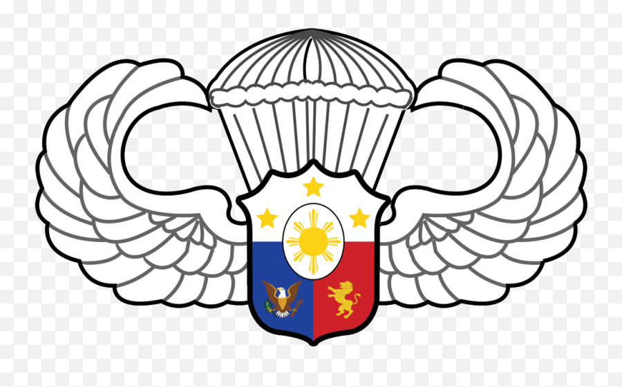 Us Army Airborne School Parachutist Badge Airborne Clipart - Badge Airborne Logo Philippines Emoji,82nd Airborne Logo