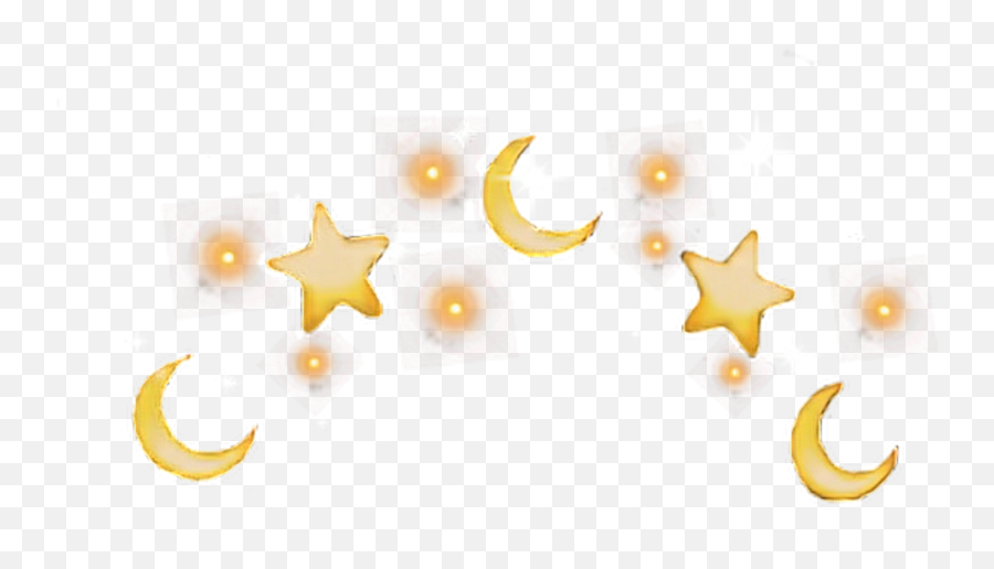 Download Moon Stars Star Crown - Aesthetic Png Crown Emoji,Yellow Star Png