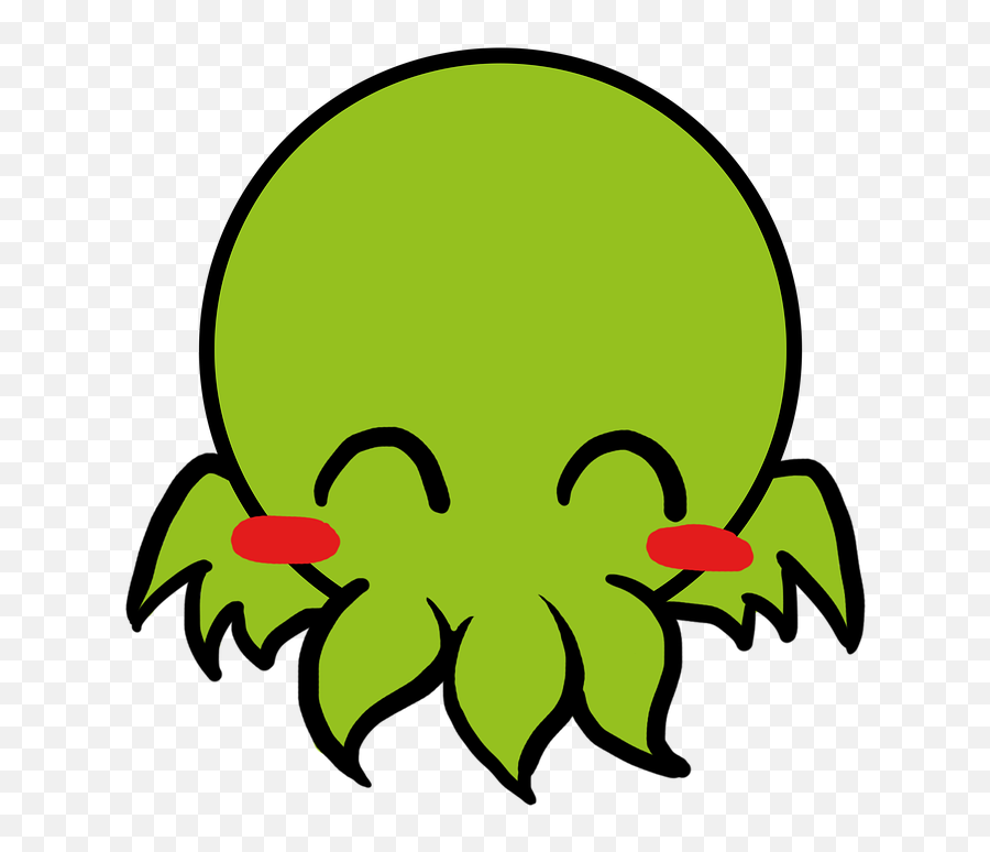 Cthulhu Cute Green - Cthulhu Cute Emoji,Cthulhu Png