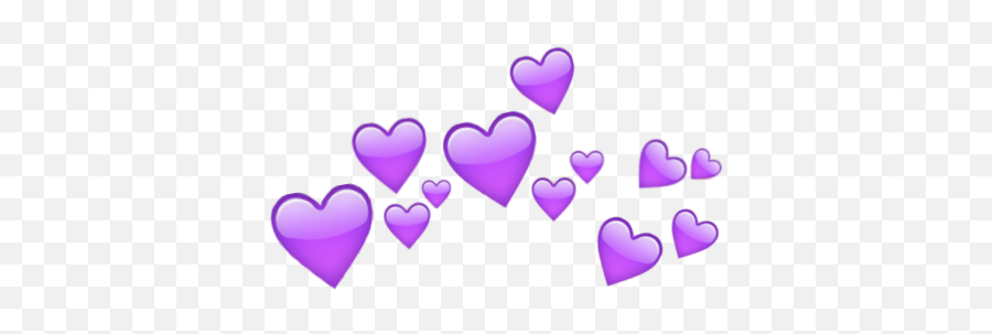 Purple Emoji - Transparent Background Purple Hearts Png,Tumblr Png