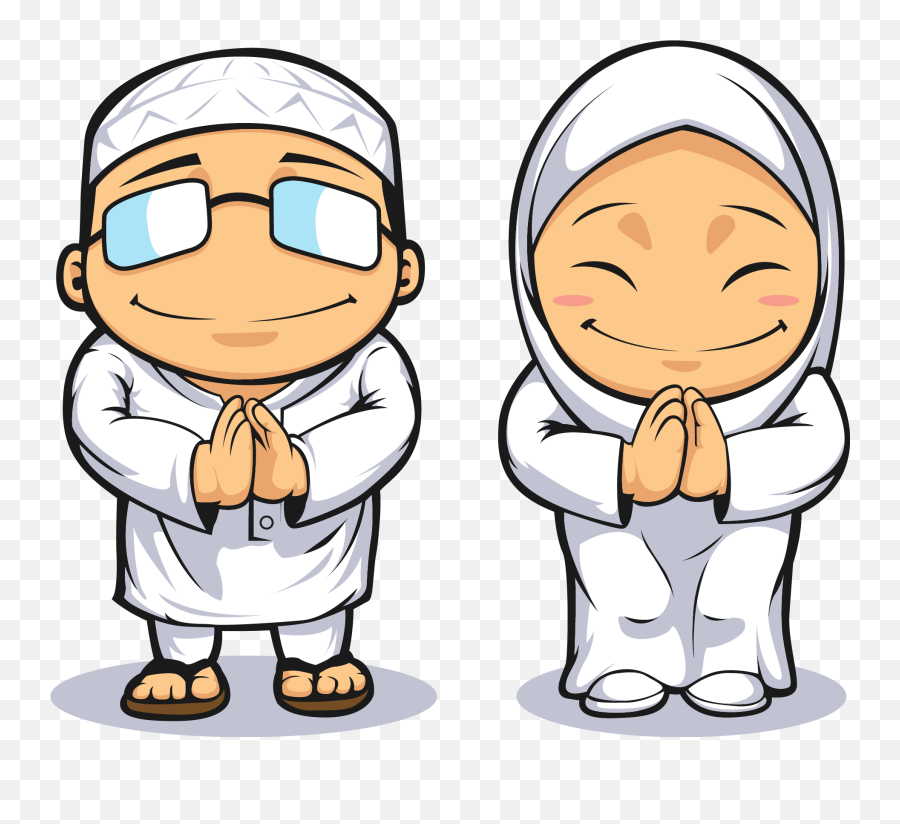 And Muslim Royalty - Free Vector Female Prayer Male Clipart Ramadan Tips For Health Emoji,Male Clipart