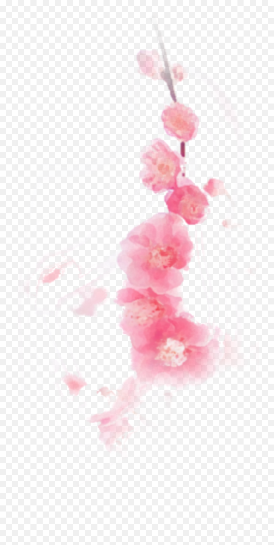 Ftestickers Watercolor Flowers Sticker By Pennyann Emoji,Pink Flowers Transparent