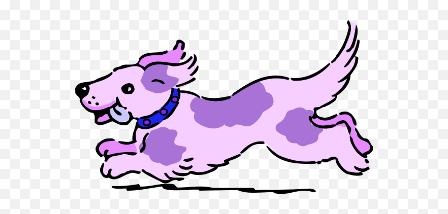 Dog Running Happy Cartoon Vector Clip Art - Animals Move Emoji,Fast Clipart