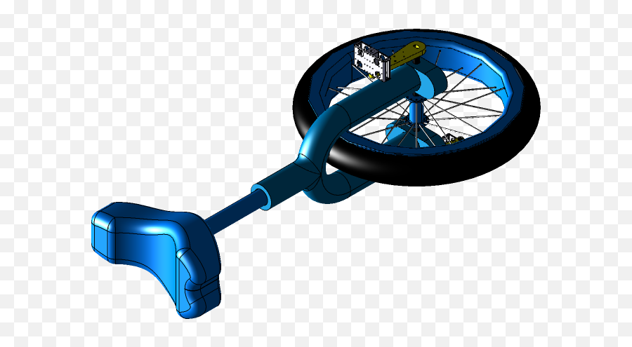 Unicycle 3d Cad Model Library Grabcad Emoji,Unicycle Png