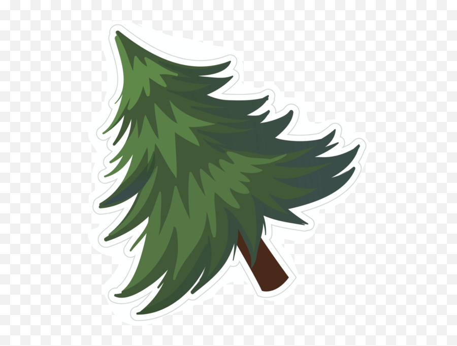 Evergreen Cut - Out Uprint Emoji,Evergreen Tree Clipart