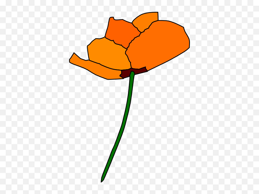 California Poppy Clip Art At Clker - California State Flower Emoji,Rna Clipart