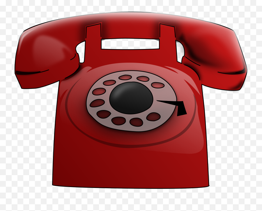 Red Telephone Clipart Free Image - Telephone Free Clip Art Emoji,Phone Clipart
