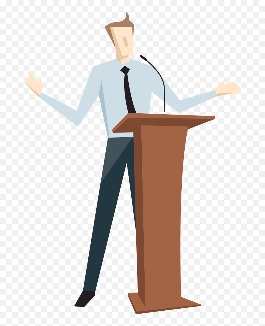 Clip Art - Podium Emoji,Speaker Clipart