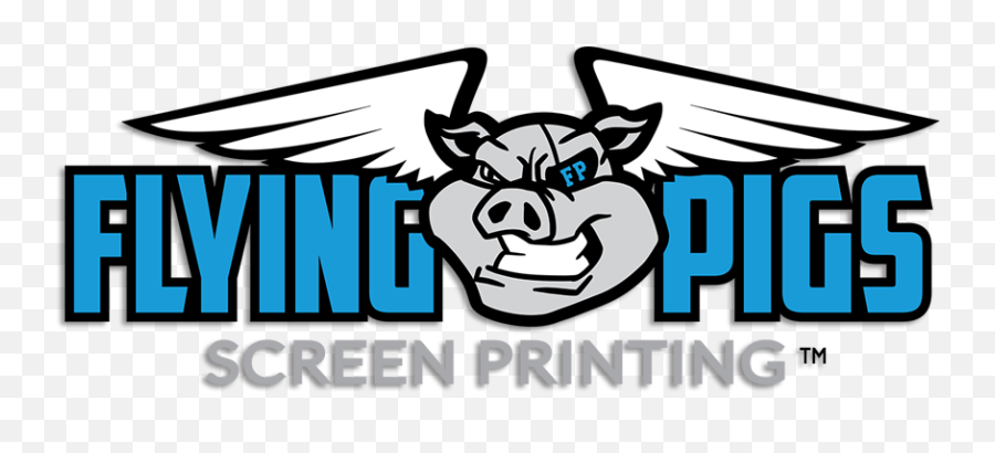 Flying Pigs Screen Printing Clipart - Full Size Clipart Emoji,Flying Pig Clipart