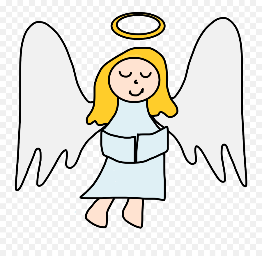 Cute And Beautiful Angel With Closed Eyes At White Emoji,Closed Eye Clipart