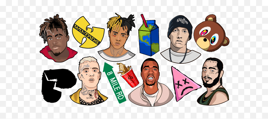 Rappers Cursor Collection - Custom Cursor Famous Rappers In One Emoji,Xxxtentacion Logo