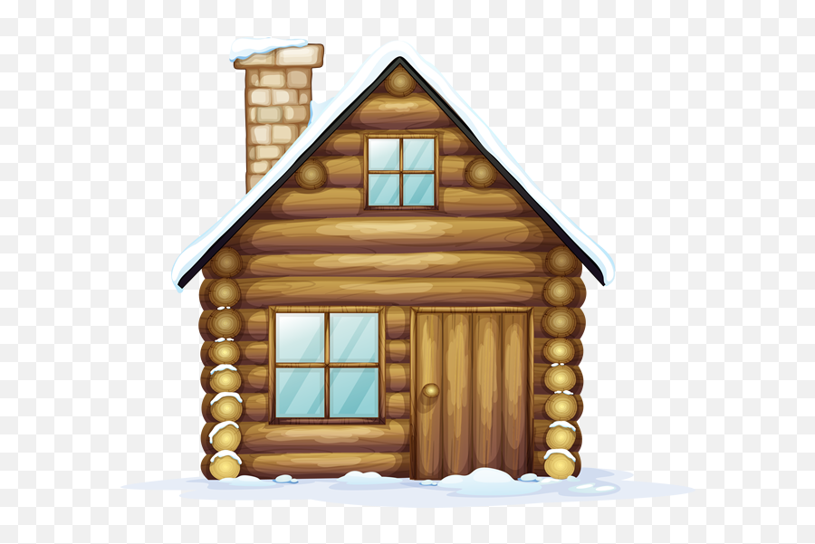 Christmas Log Cabin Clip Art - Christmas Png Download 635 Log Cabin Clip Art Emoji,Log Clipart