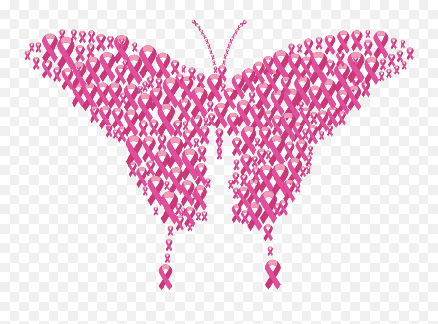 Pink Butterfly Symmetry Png Clipart - Taoyuan County Indigenous Culture Center Emoji,Cancer Ribbon Clipart