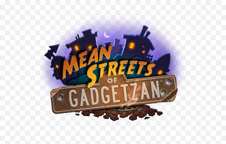 Heroes Of Warcraft Logo - Hearthstone Mean Streets Of Gadgetzan Png Emoji,Hearthstone Logo