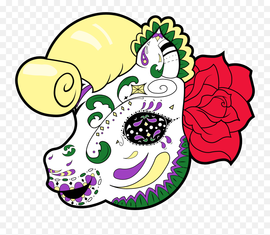 Vector Sugar Skull Transparent Cartoon - Jingfm Dot Emoji,Sugar Skull Clipart