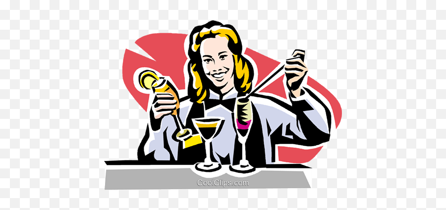 Bartender Royalty Free Vector Clip Art - Bartender Clipart Emoji,Free Vector Clipart