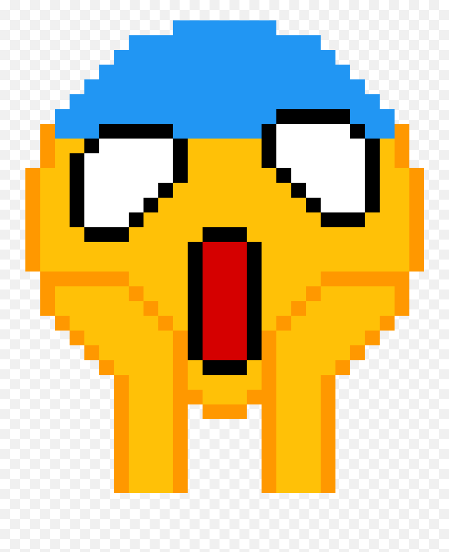 Pixilart - Shocked Emoji By Airyzari Emoji Pixel Art,Shocked Emoji Png