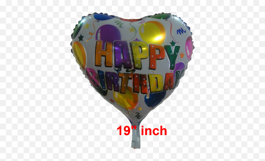 Happy Birthday Heart - Heart Happy Birthday Balloons Png Balloon Emoji,Birthday Balloons Png
