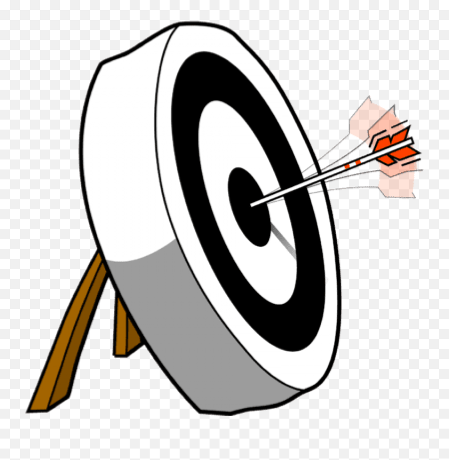 Download Clip Free Download Archer Clipart Aim - Arrow Arrow Hitting The Target Clipart Emoji,Archery Clipart