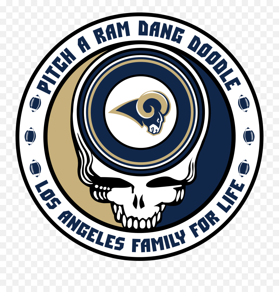 Los Angeles Rams Grateful Dead Steal Your Face Graphic Los - Grateful Dead Steal Your Face Emoji,Grateful Dead Logo
