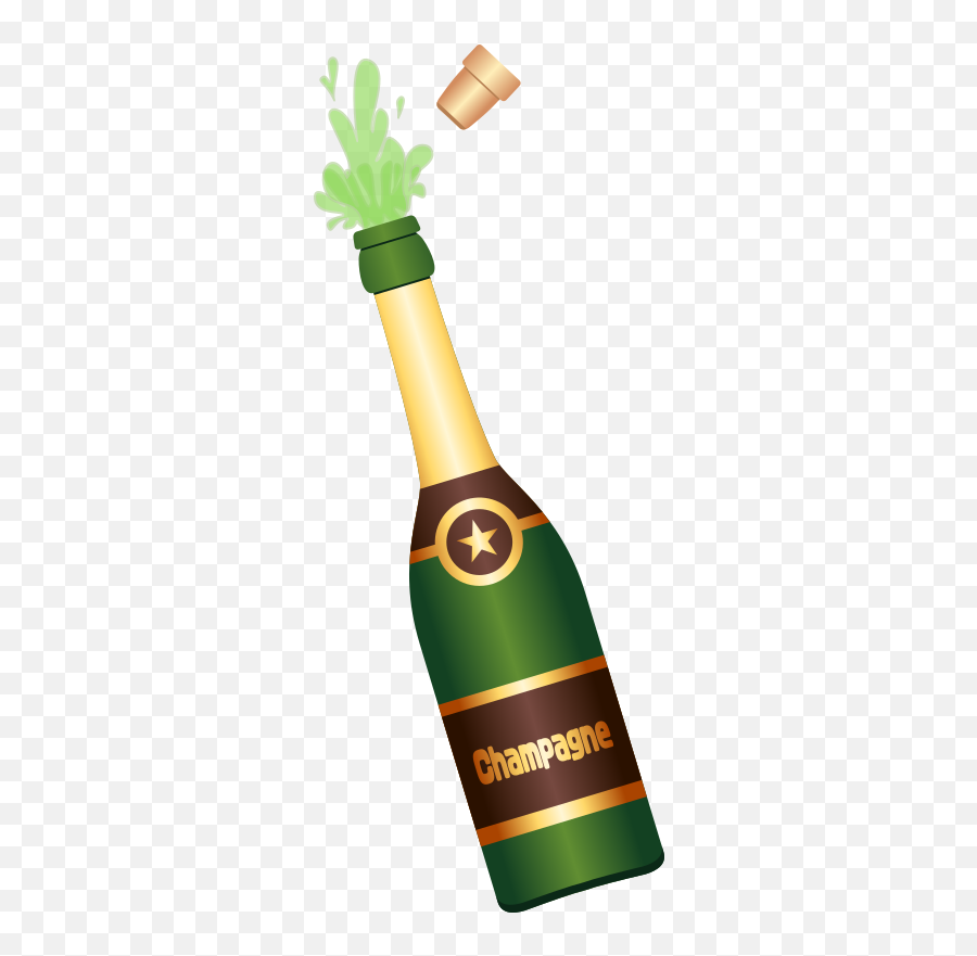Openclipart - Clipping Culture Pop Champagne Emoji,Champagne Bottle Clipart