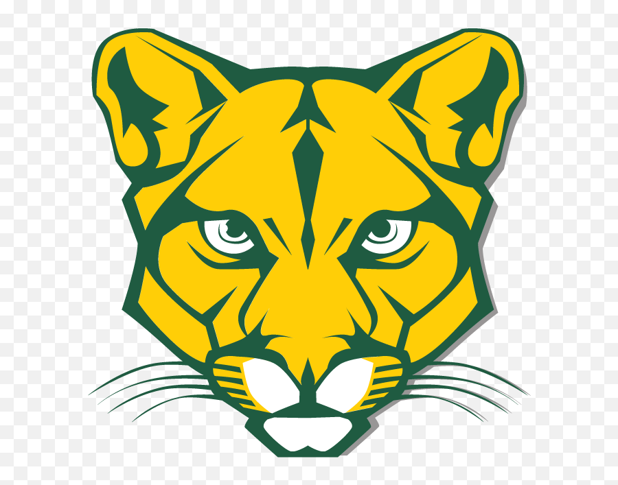 Gold Cougar Head - Logo Patrick County High School Emoji,Cougar Clipart