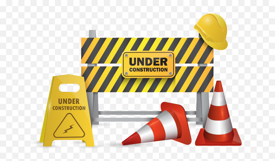 Construction Barricades Clipart Png - Vector Construction Tools Png Emoji,Under Construction Clipart