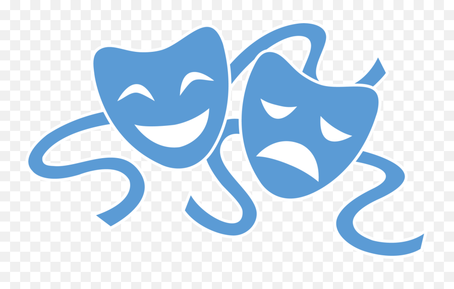 Current Drama 2 - Theatre Mask Clipart Full Size Clipart Theatre Clipart Emoji,Theatre Masks Png
